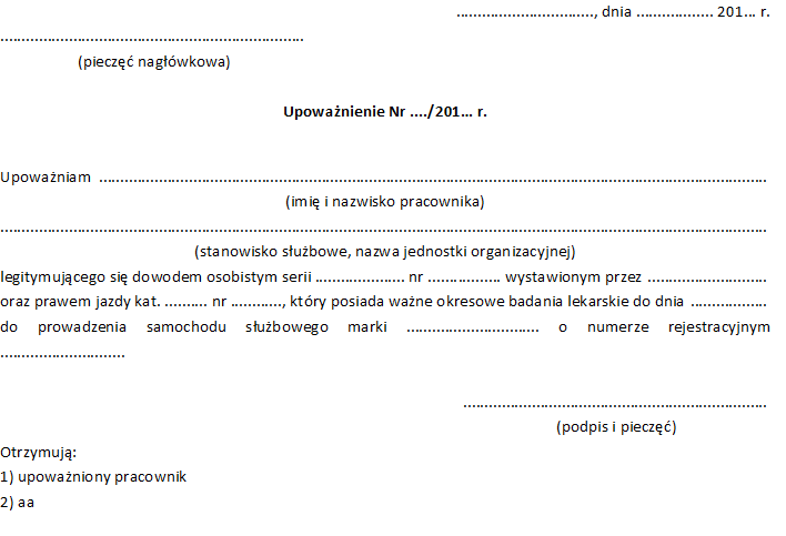 Upowa nienie Wz r Do Druku Word AOKM Upowa nienie Wz r Do Druku Word AOKM