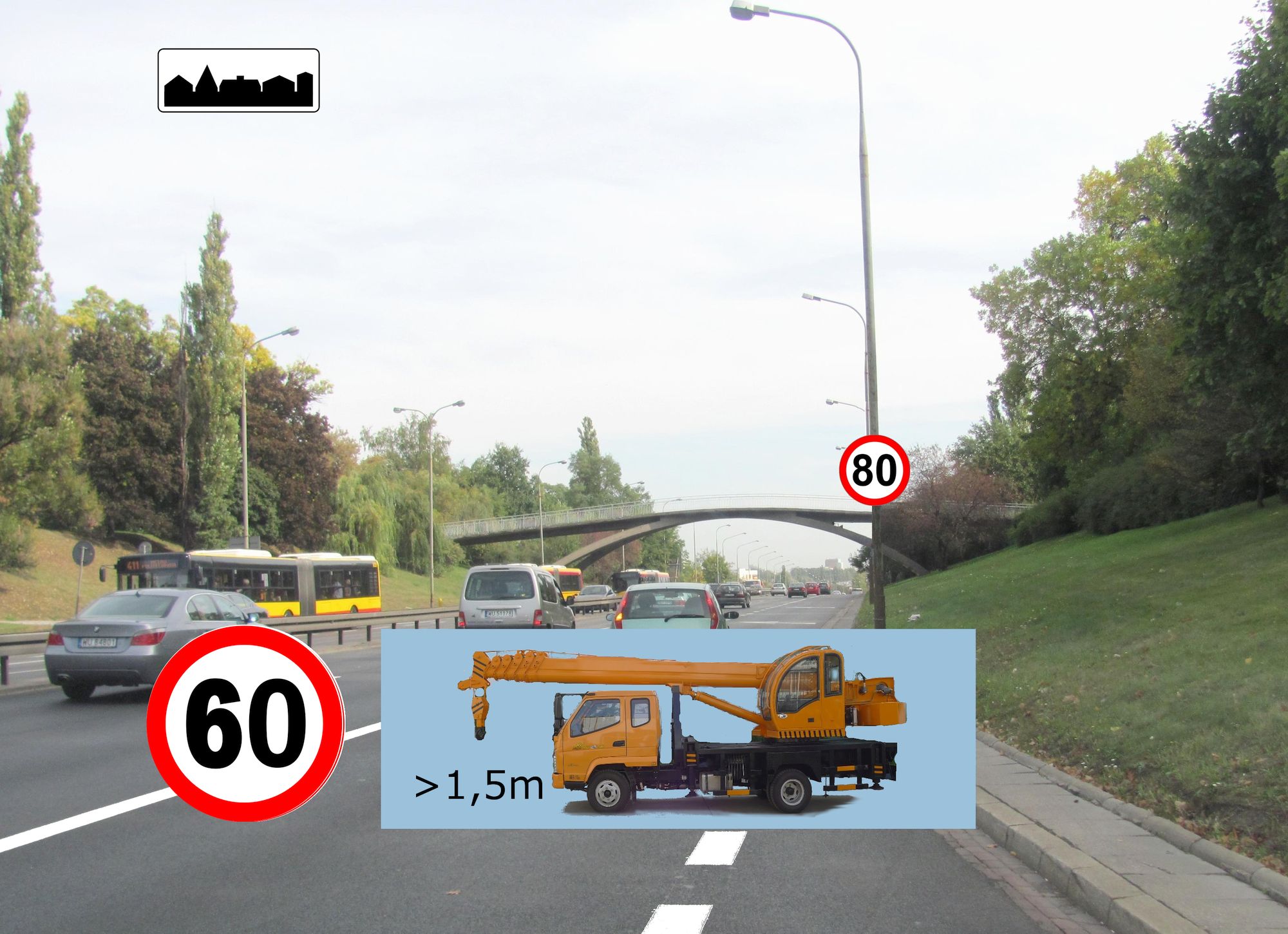 Czy znak podwyższający prędkość w obszarze zabudowanym dotyczy wszystkich uczestników ruchu drogowego, czy może część pojazdów jest z tego przepisu zezwalającego na poruszanie się z wyższą prędkością wyłączona?