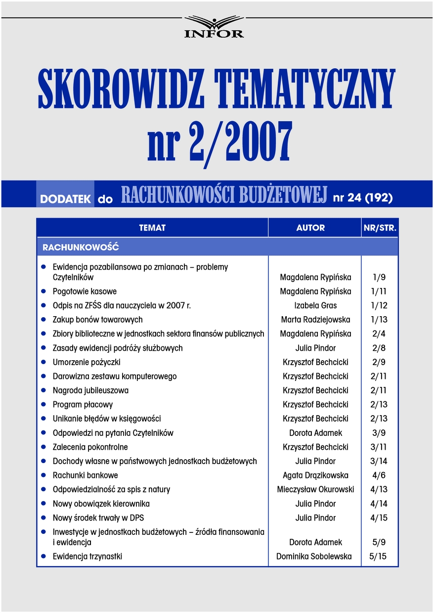 Rachunkowość Budżetowa